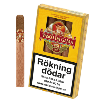 Vasco Da Gama No. 2 Capa De Oro 5-pack cigarrer