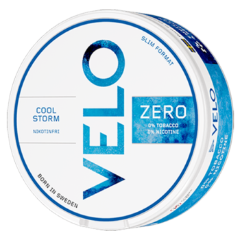 VELO Cool Storm Zero All White nikotinfritt portionssnus