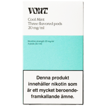 Vont Pod Cool Mint 3 pack - Produktförpackningen.