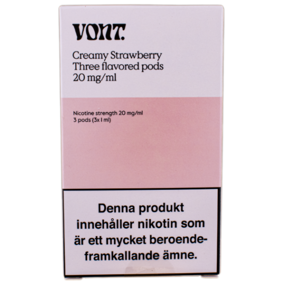 Vont Pod Creamy Strawberry 3 Pack