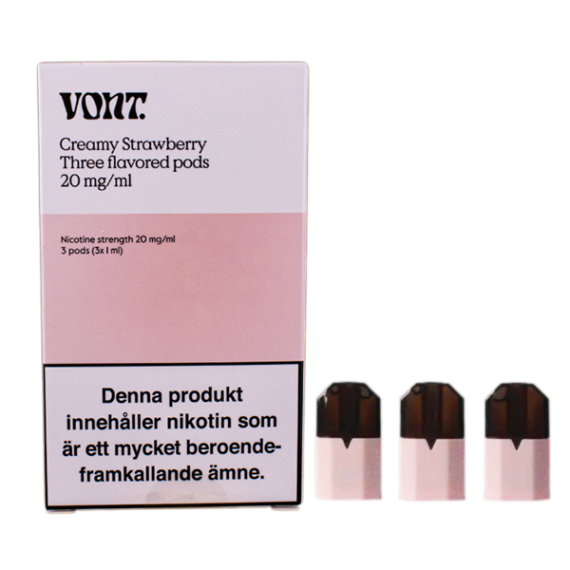 Vont Pod Creamy Strawberry 3 Pack