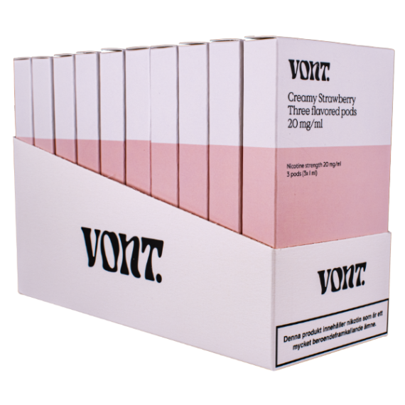 Vont Pod Creamy Strawberry 3 Pack