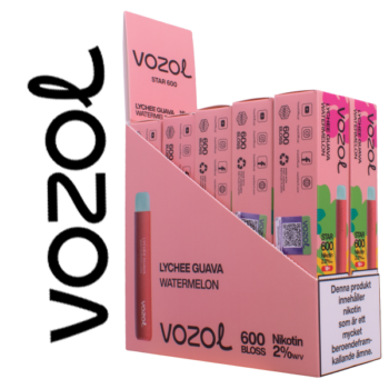 VOZOL Star 600 Lychee Guava Watermelon 20 mg tiopack