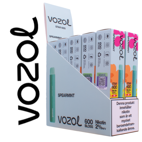 VOZOL Star 600 Spearmint 20 mg tiopack