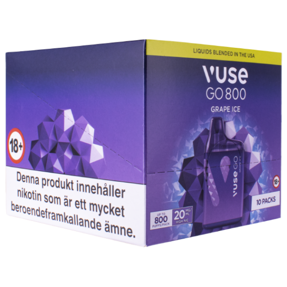 Vuse Go 800 Grape Ice 20mg Engångsvapes