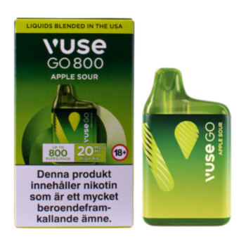 Vuse Go 800 Apple sour 20 mg vape