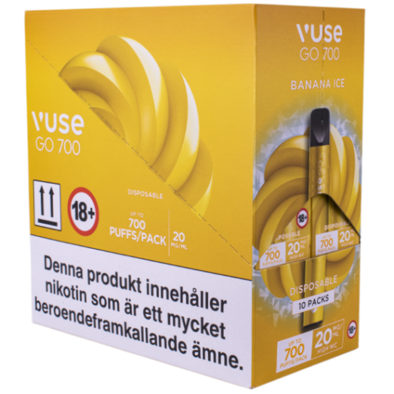 Vuse Go 700 Banana Ice 20mg E-cigaretter