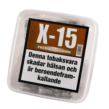 X-15 Premium Brown Stark Portionssnus