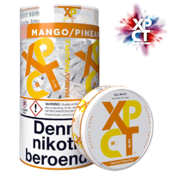 XPCT Mango Pinapple Slim All White Tube 80 Gram Nicotine Pouches