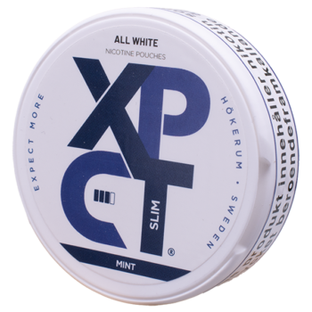 XPCT Mint Slim All White Tube Portionssnus