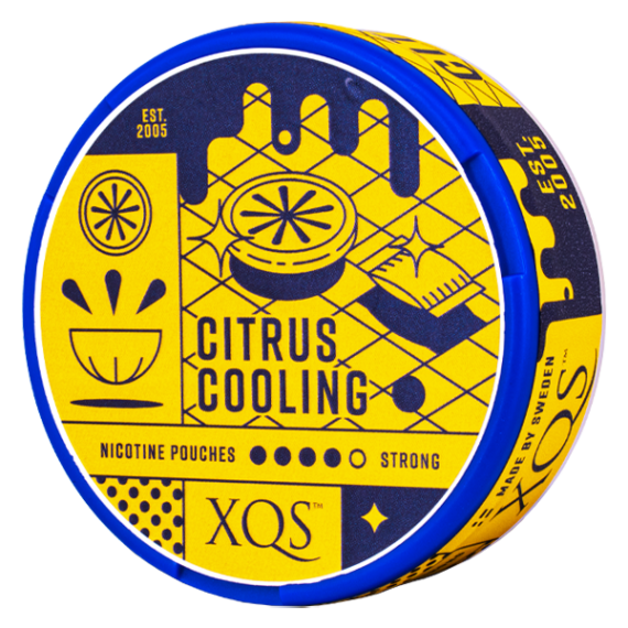 XQS Citrus Cooling Strong 20 mg/g All White Portion Portionssnus Profil