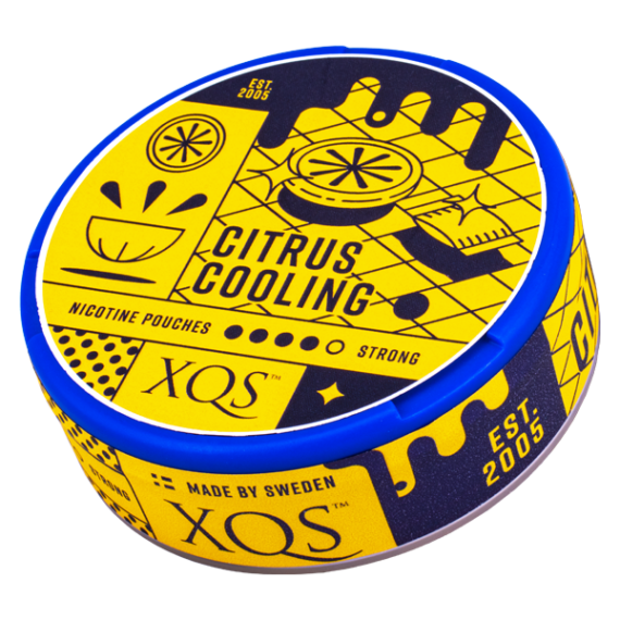 XQS Citrus Cooling Strong 20 mg/g All White Portion Portionssnus Lock