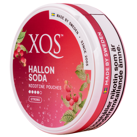 XQS Hallonsoda Strong Slim All White Portion 16mg