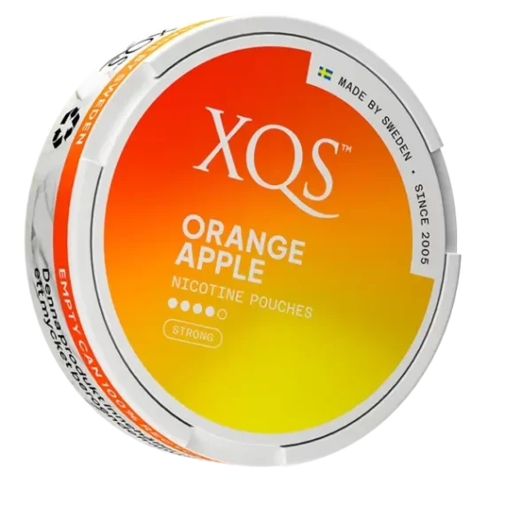 XQS Orange Apple Strong Slim All White Portion Portionssnus Profil