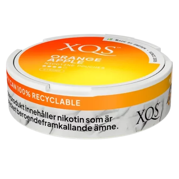 XQS Orange Apple Strong Slim All White Portion Portionssnus Dosa