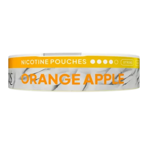 XQS Orange Apple Strong Slim All White Portion Portionssnus Sida