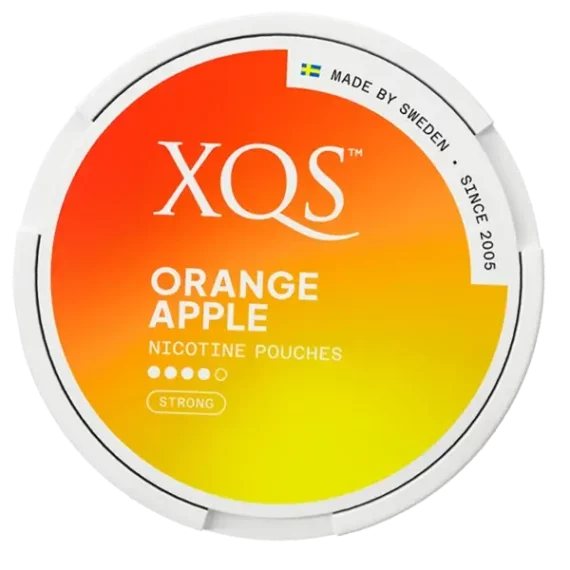 XQS Orange Apple Strong Slim All White Portion Portionssnus Lock