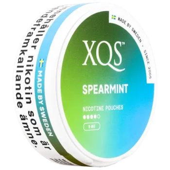 XQS Spearmint Strong 8 mg Slim All White 16 mg Profil Sida Vänster