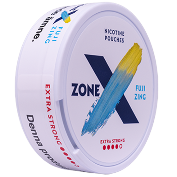 ZONE X Fuji Zing Extra Strong All White Portion snusdosa