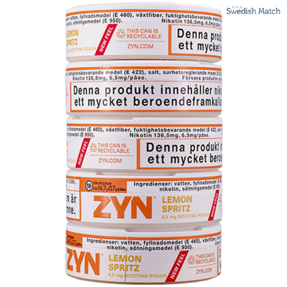 ZYN Lemon Spritz Slim All White Portion