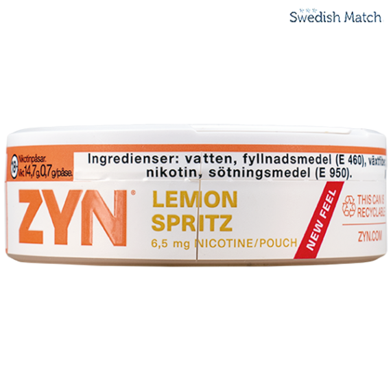 ZYN Lemon Spritz Slim All White Portion