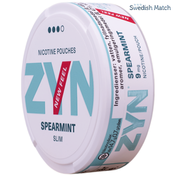 ZYN Spearmint Slim Strong All White Portion