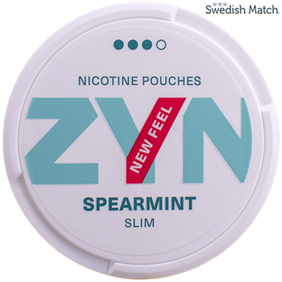 ZYN Spearmint Slim Strong All White Portion