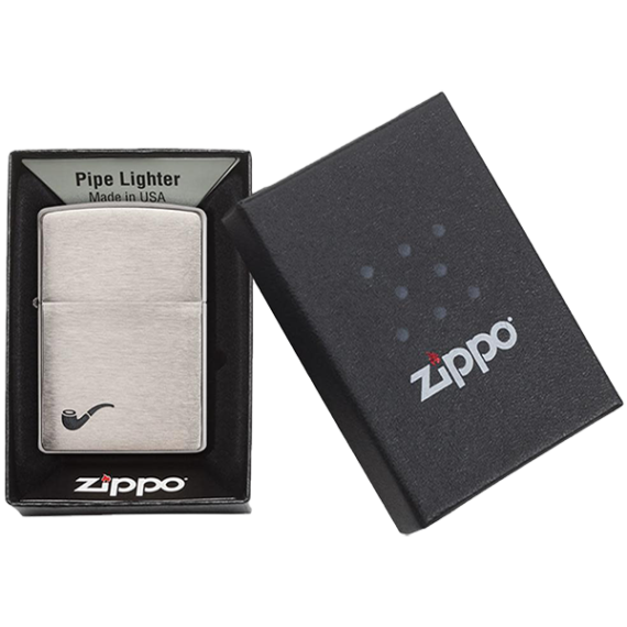 Zippo Brushed Chrome Pipe