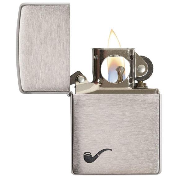 Zippo Brushed Chrome Pipe