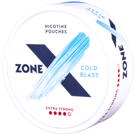 ZONE X Cold Blast Extra Strong All White Slim Portion