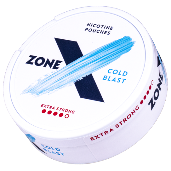 ZONE X Cold Blast Extra Strong All White Slim Portion