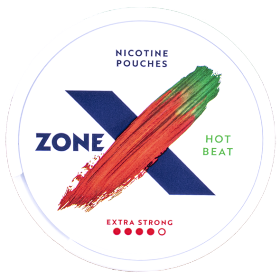 ZONE X Hot Beat Extra Strong All White Slim Portion Framsida