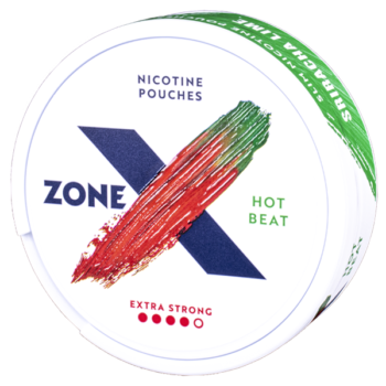 ZONE X Hot Beat Extra Strong All White Slim Portion