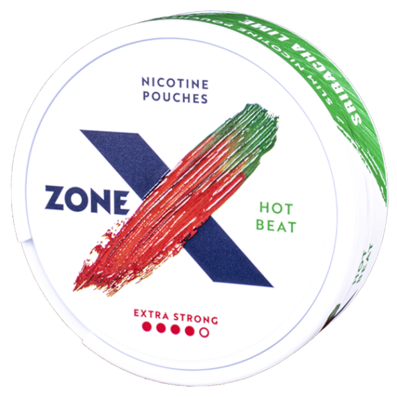 ZONE X Hot Beat Extra Strong All White Slim Portion