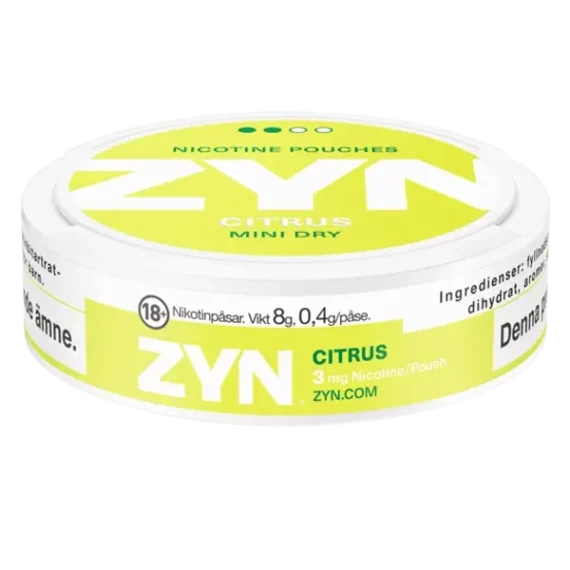 ZYN Mini Dry Citrus Portion