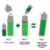 Tillsätta nikotinbas i shortfill e-juice