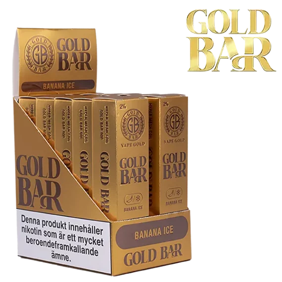 Gold Bar Mesh Banana Ice 20 mg säljs i 10-pack