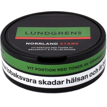 Lundgrens Norrland Stark vit Portionssnus - Fraktfritt från Snusfabriken.com