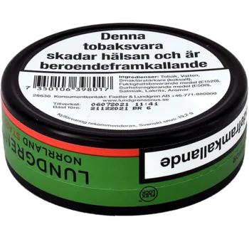 Lundgrens Norrland Stark vit Portionssnus - Fraktfritt från Snusfabriken.com