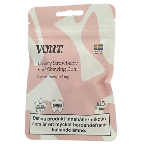 Vont Chewing Gum Creamy Strawberry