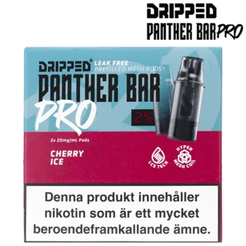 Dripped Panther Bar Pro Cherry Ice 20 mg Förpackning