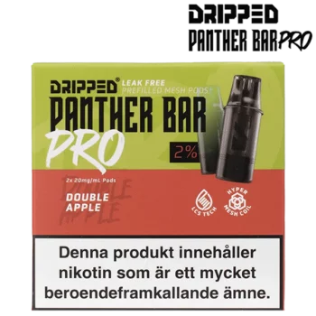 Dripped Panther Bar Pro Double Apple 20 mg Förpackning