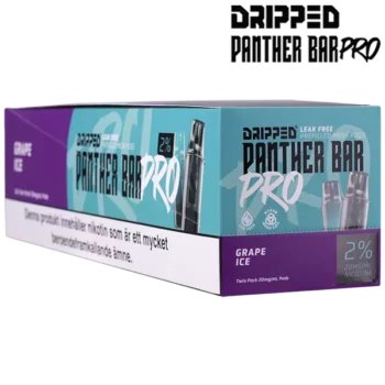 Dripped Panther Bar Pro Grape Ice 20 mg 10 Pack