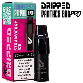 Dripped Panther Bar Pro Pod Strawberry Ice