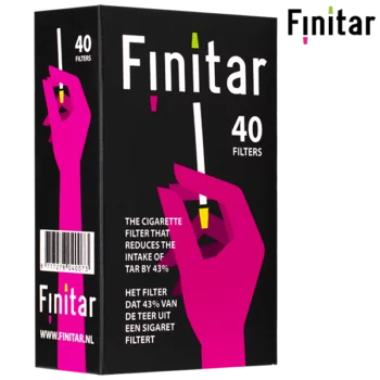 Filter Finitar Cigarettfilter 40 st Förpackning i profil