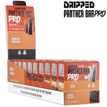 Dripped Panther Bar Pro Apple Peach 20 mg Displayförpackning