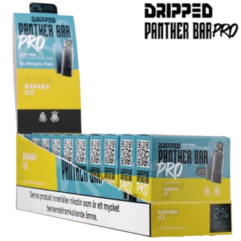 Dripped Panther Bar Pro Banana Ice 20 mg Displayförpackning