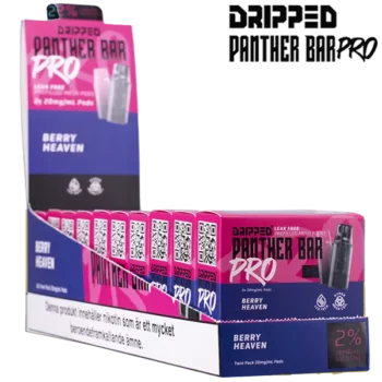 Dripped Panther Bar Pro Berry Heaven 20 mg Displayförpackning