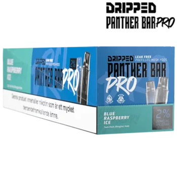 Dripped Panther Bar Pro Blue Raspberry Ice 20 mg 10 Pack