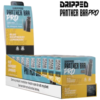 Dripped Panther Bar Pro Blue Raspberry Lemonade 20 mg Displayförpackning